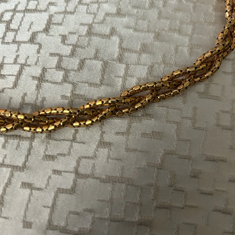 Bigney Gold Textured Necklace